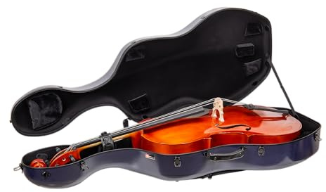 Crossrock Deluxe Holzkoffer für OM/000 Gitarrenkoffer High Tech Material blau