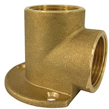 Gewindefitting Messing Wandscheibe 1/2 IG x 1/2 IG