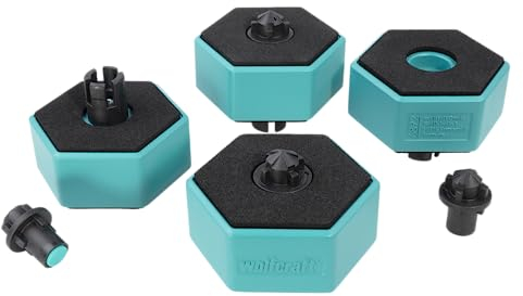 wolfcraft 4 Multi-Functional Work Bench Grippers I 6892000 I Non-Slip Support for workpieces