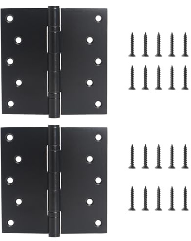 5 inch X 5 inch Hinges Heavy Duty Door Hinges up to 220 lbs with 20 Screws