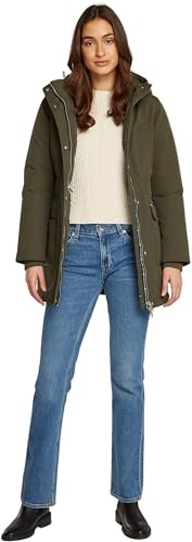Tommy Jeans Women's Tjw Technical Down Parka Dw0dw18866 Parka Coat, Green (Fatigue Green), XL