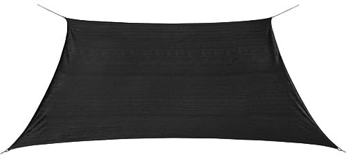 Sonnensegel, ShGaxin Sichtschutz Balkon, Balkon Sonnenschutz, Sonnenschutzsegel,Regenschutz Balkon, Seitenmarkise, Sichtschutz Terrasse, HDPE Quadratisch 2 x 2 m Anthrazit