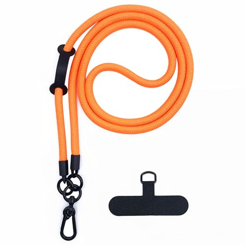 Cellphone Phone Lanyard Strap Wrist Lanyard Universal Adjustable Detachable Nylon Crossbody Cell Phone Lanyard Neck Strap with Hook Wrist Strap with Phone Patch for Most Smartphones