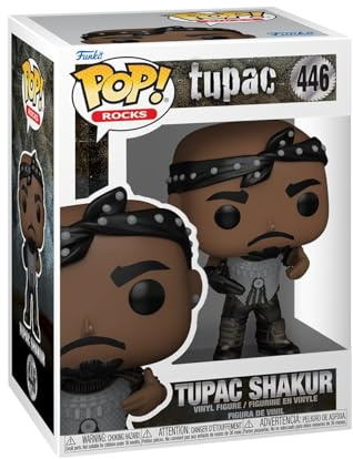 Funko POP! Rocks: Tupac - California Love | Offizielles Musik Merch - Vinyl Sammelfigur als Regal Deko - Geschenkidee zum Geburtstag für Fans und Sammler