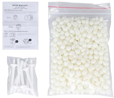 Nasenwachs Set | Nasenhaarentfernungs Wachs Set | 50 G Nasen Wachs Set Mit 8 Applikatoren | Nasenhaar Wachs Haarentfernung Set | Nasenhaar-Reinigungswachs Für Männer Und Frauen