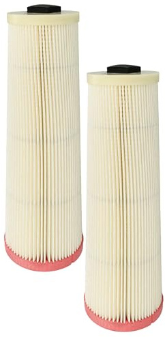 vhbw 2x filtro compatibile con Dustcontrol DC 2800, 1800, 2900 eco aspirapolvere - filtro HEPA arancione/bianco
