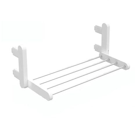 Radiatore per asciugamani Scaldasalviette, Scaldasalviette elettrico intelligente Radiatore Asciugatrice for vestiti Parete Scaldasalviette pieghevole senza fori Mensola Accessori for il bagno