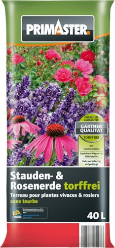 Primaster Stauden- & Rosenerde torffrei 40 L