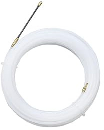 Tendeur de câble en nylon blanc de 4 mm de diamètre, 15 m de long, idéal pour fixer et organiser les câbles en extérieur et en intérieur.