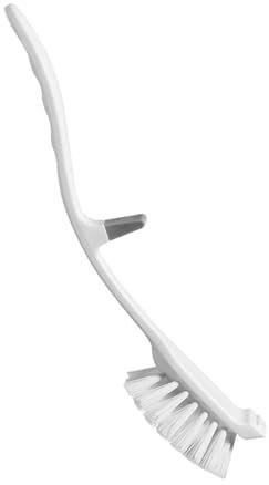 Spazzola per lavare i piatti, impugnatura morbida, spazzola per la pulizia dei piatti, spazzola per la pulizia di pentole, setole rigide con manico lungo, accessori per la pulizia di pentole e padelle