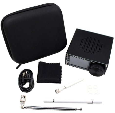 Genérico Receptor ATS-25 FM, Receptor de Radio | Red de configuración WiFi Todo Receptor de Radio de Banda | Potente exhibición táctil Multifuncional de Onda Corta recibe para familias, Amantes