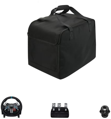 Portable Carrying Bag for Logitech G29 Racing Steering Wheel + Brake Pedal + Gear Shift Portable Storage Bag Protective Cover
