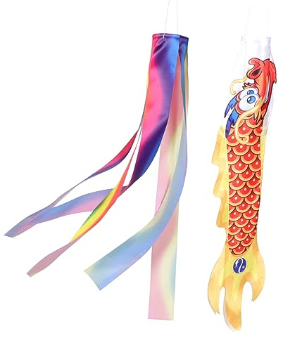 TOYANDONA Dragon Shape Windsock Outdoor Garden Hanging Decoration Durable Wind Sock with Streamers Lightweight Festival Ornament for Party Use Dragon Flag Pendant