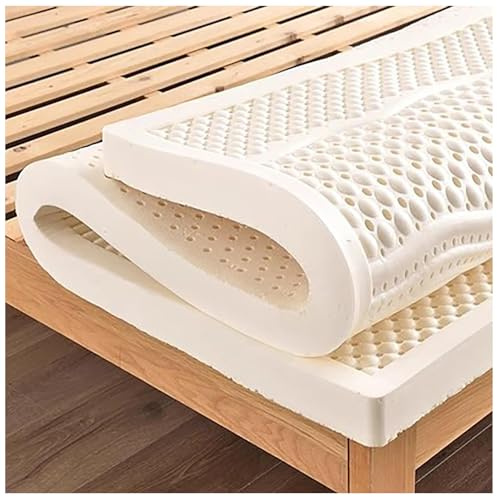 Materasso in Lattice, materassi in Lattice Naturale per Un Sonno Fresco e di Supporto, Materasso in Gomma Naturale Puro, Cuscino per Camera da Letto, 3 Pollici, 100x220 cm (39x87 Pollici)
