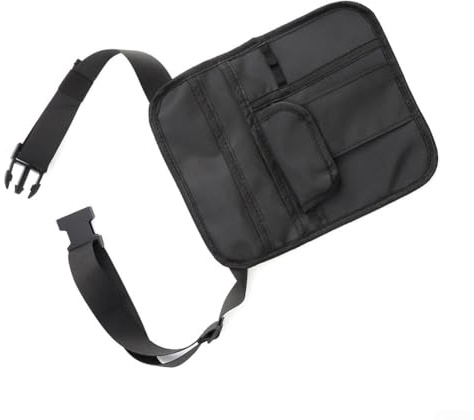 Adjustable Waist Pouch for Waiters, Multi Pocket Serving Apron Bag, Waiter Tool Organizer with Key Hook, Utility Waist Bag Nylon, Security Guard Equipment Carrier