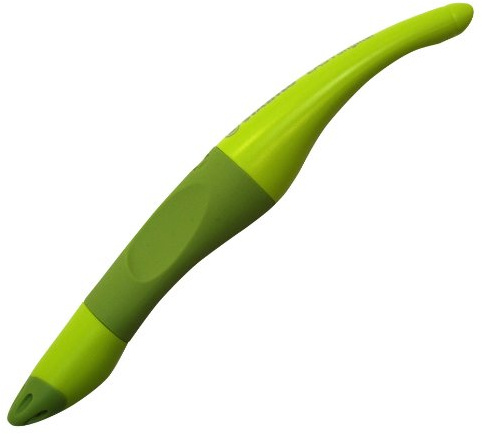 STABILO Ergonomischer Tintenroller für Rechtshänder - EASYoriginal in limone/grün - inklusive Patronen