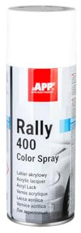 APP Rally 400 Color Spray - Bombe de peinture blanche maté | Peinture acrylique en spray | Bombe peinture blanc mat pour toutes les surfaces avec une haute couvrance | Blanc mat | 400 ml