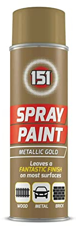 Metallic Gold Multi-Purpose Aerosol Spray Paint 200ml (1 Pack)