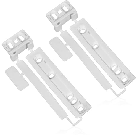 SPARES2GO Door Plastic Mounting Bracket Fixing Slide Kit Compatible with Electrolux Integrated Fridge & Freezer (Pack of 2)