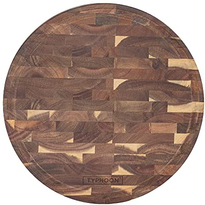 Typhoon 1401.516 World Foods Endkorn-Akazienblock, rund, 30 cm, holz