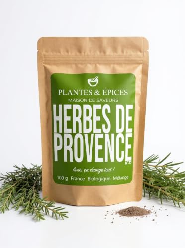 Herbes de Provence 100% naturel, intensément aromatique et sans additifs - Sachet Fraîcheur Hermétique Refermable (100g)