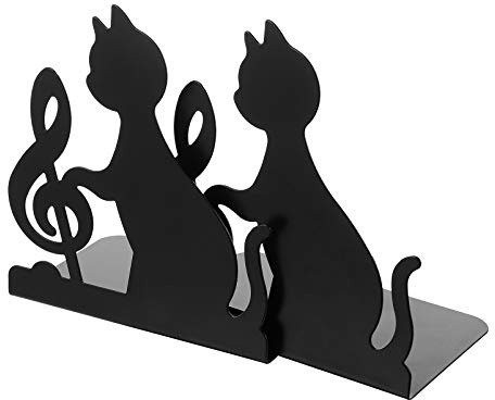 BESPORTBLE Kreativer Katze Form Buchstopper Dekorative Buchstütze Aus Eisen Für Büro Arbeitszimmer Wohnzimmer Bücherorganisation