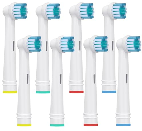 Testine di ricambio per spazzolini - Testine Spazzolino Elettrico Compatibili con Oral B Vitality, Precision Clean，Advance Power, Sensitive, Genius Series e Altri Modelli - Di Kisstta (8)