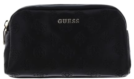 GUESS Double Zip Cosmetic Bag Black
