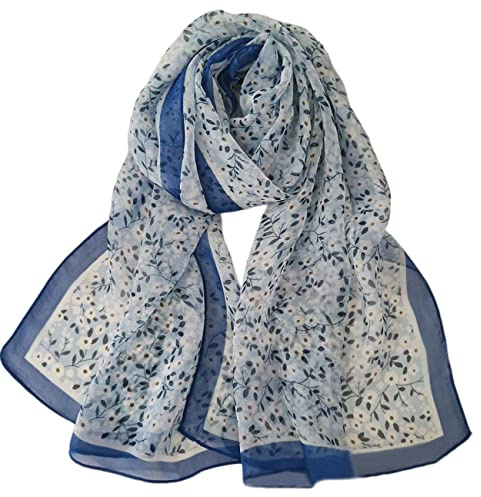 FAIRYGATE Chiffon Schal Seiden Tuch im Punkte Design Hochwertiger Schal für Damen Mädchen Halstuch weicher für Frühjahr Sommer Herbst Winter 20A48