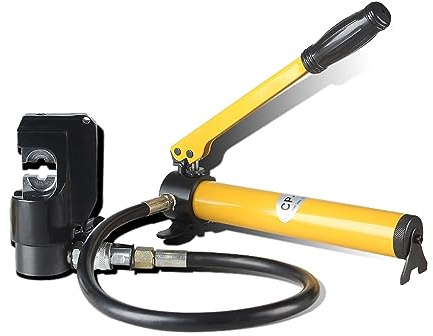 Máquina prensadora de mangueras hidráulicas, herienta prensado abrazadera cuña hidráulica portátil, alicates terminales Cable hidráulico Mango aislado ergonómico