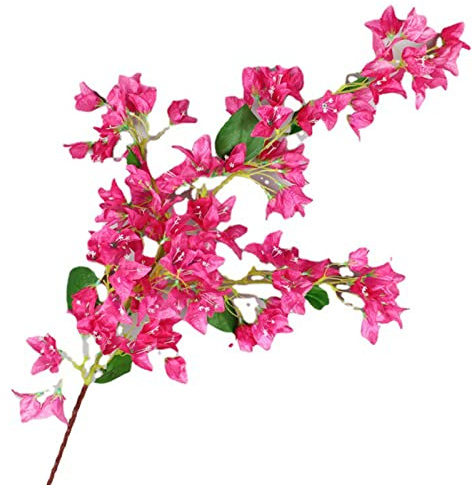 120 Cm/47,2 Pollici Rami di Fiori di Seta Artificiali di Bouganville Steli di Bouganville Finti Rami di Fiori di Prugno Disposizione di Fiori di Seta per la Casa Matrimonio Decorazioni per Interni Ed