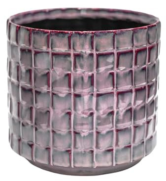 Ivyline Pot de Fleurs en céramique, Rose poudré, 15 x 16 cm