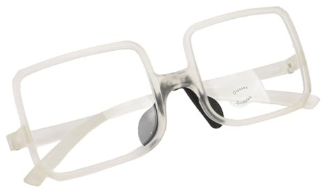 Luqeeg Billard-Brille, TR90-Sportbrille, Billard-Brille, Queue-Sport-Schutzbrille, Myopie-Brille Kompatibel mit Schutzbrillen (Kristallweiß)