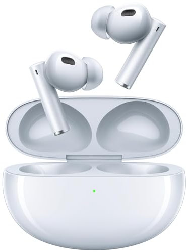 realme Casque True Wireless Air 6 Pro, Pilote Dynamique 11 mm et Tweeter 6 mm, 40 Heures de Jeu, 50 DB ANC, LHDC, Annulation Active ciblée du Bruit, 55 ms Faible Latence, 6 mic pour appels, Argent