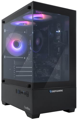 DeepGaming Ordenador Gaming AMD Ryzen 5 5500GT | 16GB RAM DDR4 3200mhz | Gráficos Radeon Vega 7 | 1TB SSD | WiFi AX1800 2.4GHz/5.0GHz | Windows 11 Pro | PC Gaming | PC Gamer
