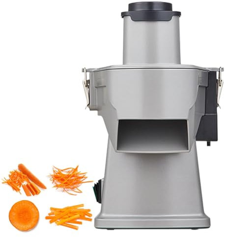 GESAIDES Picadora de Verduras Eléctrica 4 en 1, Procesador de Alimentos para Cortar Verduras, Cortador de Alimentos Vegetales con Función de Rebanado, Triturado, Corte en Cubitos y Rayado