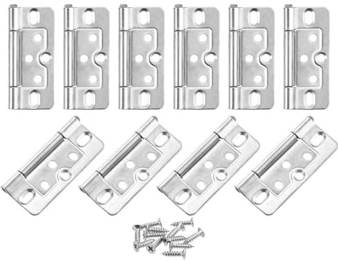 QUARKZMAN 10pz 3x1,4 Pollici Cerniere Porte Non a Filo Cerniere Cromatura