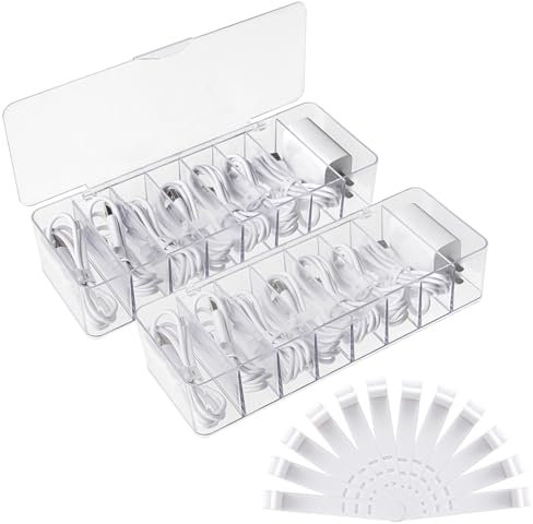 Legpador 2 Pezzi Scatola Nascondi Cavi, Portacavi, Contenitore Organizer, Organizzatore Raccogli Cavi, Organizer, Gestione Caricatori, Organizzatrice, per Organizzazione Immagazzinaggio