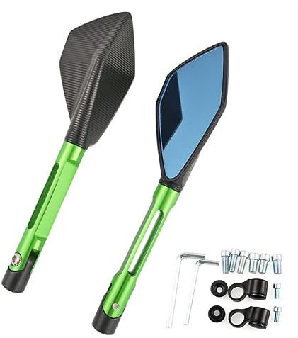 Motorradspiegel Für K&AWASAKI Für Z900 Für Z900RS Für Z800 Für Z1000 Motorrad Rückspiegel Lenkerendenspiegel Rückspiegel Rückseitenspiegel(E)