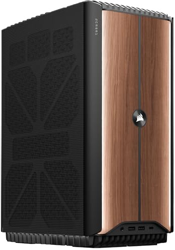 Corsair One i600 PC Gaming – Intel Core Ultra 9 285K con Refrigeración Liquida – NVIDIA GeForce RTX 5080 con Refrigeración Liquida – 64GB DDR5 – SSD M.2 2+2TB – Compacto, Silencioso, Chasis Wood Dark