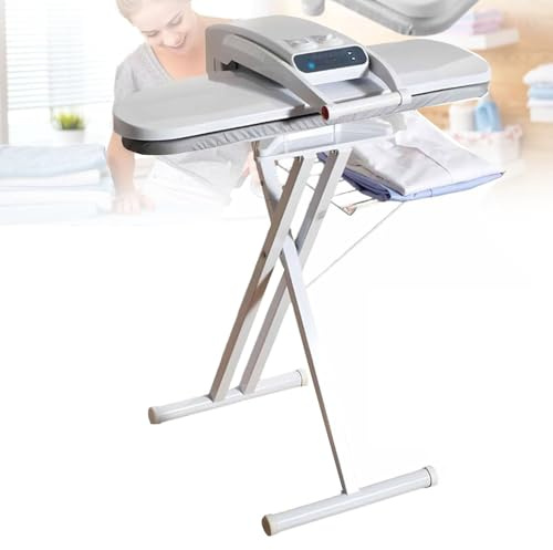 Große Dampfbügelpresse mit Ständer, Dampfpresse 650 * 240/800 * 310 mm Fläche, Tischbügelpresse mit Temperaturregelung für verschiedene Stoffe für das Home-Business,80cm