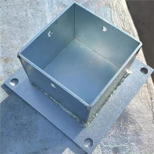 Pergola-Pfostensockel aus Holz, robuste Unterstützung für Zäune, Pergolen und Geländer, 70 x 80 mm, passend für 20, 50, 80, 90, 200 mm Pfosten, stabil