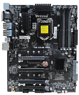 Scheda Madre Scheda madre for workstation Fit For ASUS WS C246 PRO LGA 1151 Intel C246 DDR4 64 GB supporta CPU Xeon E-2124 8300 9100 8500 9400 8700 ATX