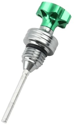 Oljemätstickor Motorcykel Tillbehör Motor Oljemätsticka Påfyllningslock Vevhus Oljenivåmätare Mätsticka För Skoter(Green)
