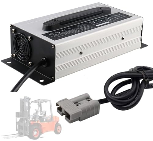 WLEJSL Chargeur Portable, Chargeur Rapide 72 V 12 A pour Chariot Élévateur avec Connecteur Anderson 50 A/120 A/175 A/350 A pour Transpalette et Autolaveuse,A1,50A
