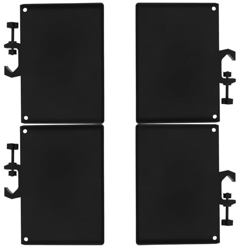 TOYZFRIENDY 4Pcs Universal Mic Stand Tray 200X140Mm Metal Quick Release Overhead Stand Tray for Phone Live Streaming with Xlr Cable Holder Compatible with Smartphones and Cameras