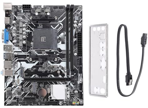 Jiawu Scheda Madre Gaming A320, Scheda Madre DDR4 AM4 Micro ATX per Serie Ry 3000, 4000G, 5000, 5000G, PCIe 3.0 X16, 4X 3.0, M.2 2280 NVMe X4 .0, WIFI, RTL8111H, Gigabit LAN