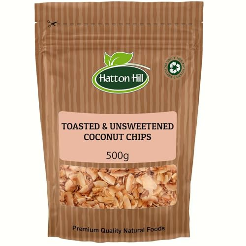 Toasted & Unsweetened Coconut Chips 500g by Hatton Hill