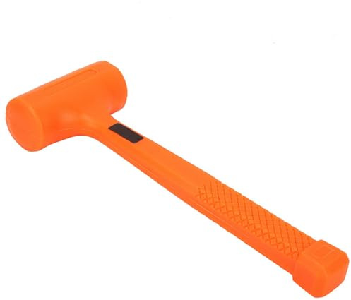 ZASCHMOY Práctico Martillo de Goma de PVC, Herramienta de Instalación de Cara Suave de 0,5 Libras, a Prueba de Golpes, Ergonómico, a Prueba de ácidos y álcalis, Perfecto para Petroquímica y Minería
