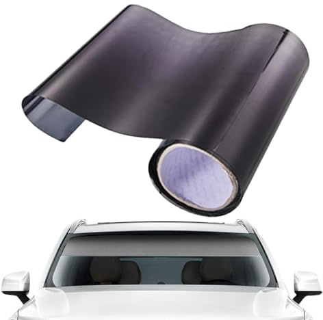 CUBRXEBAT Sonnenblendstreifen für VW T5 T6 T6.1 California Multivan Transporter T7, Blendstreifen Frontscheibe Auto, UV-Schutz Sonnenschutzfolie Windschutzscheibe,A